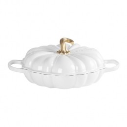 LeCreusetCampagnardPompoenBraadStoofpan28cm-Wit