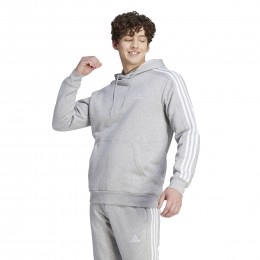 adidasEssentialsFleeceHoodieGrijsWit