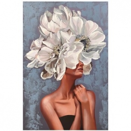 SchilderijenSignesGrimaltVrouwBloemenSchilderij