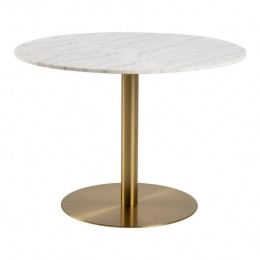 byfonQMarbleEettafelMarmer-105cm-WitGoud