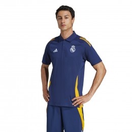 adidasRealMadridPolo2024-2025DonkerblauwOranjeWit