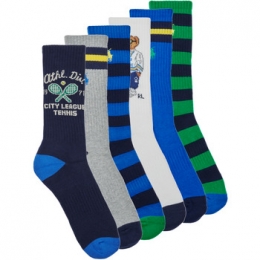 SportsokkenPoloRalphLaurenPLTHLTCCL6CREWSOCK6PACK