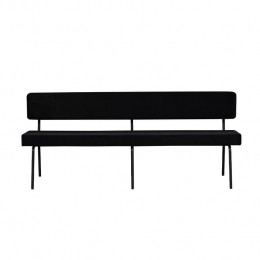 Bronx71VelveteetkamerbankEspenzwart190cm