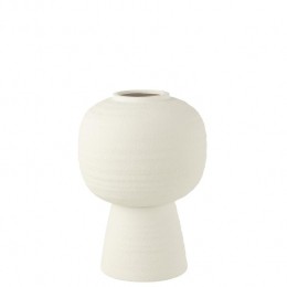 J-LinevaasLantaarn-keramiek-wit-medium-395cmhoog