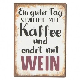 ClayreEefDecoratieveMagneet5cmWitZwartIjzerRechthoekTag