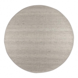 Interieur05WollenVloerkleedRondLichtgrijsVik200cmL