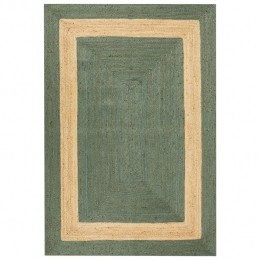 Beliani-KARAKUYU-Vloerkleed-Groen-160x230cm-Jute