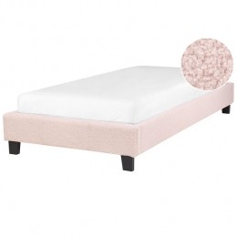 Beliani-ROANNE-Eenpersoonsbed-Pastelroze-90x200cm-Boucl