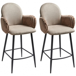 Beliani-AMITY-Barkruksetvan2-Taupe-Polyester