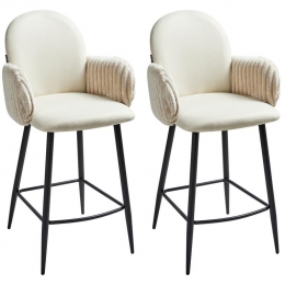 Beliani-AMITY-Barkruksetvan2-Lichtbeige-Polyester