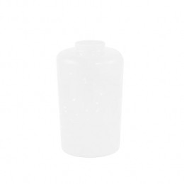 PTMDDevineWhiteGlassVaseSolidBlackSimpleRoundM
