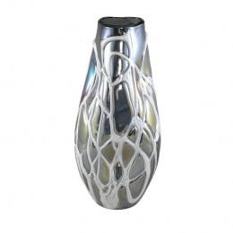 PTMDConckGreysolidglassvasewhiteorganicL
