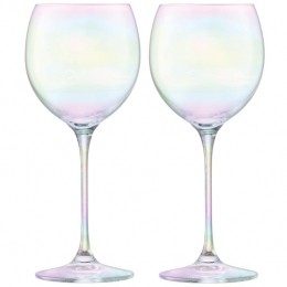 LSA-PolkaWijnglas400mlMotherofPearlSetvan4Stuks
