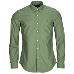 OverhemdLangeMouwPoloRalphLaurenCHEMISEAJUSTEESLIMFITENOXFORDLEGER