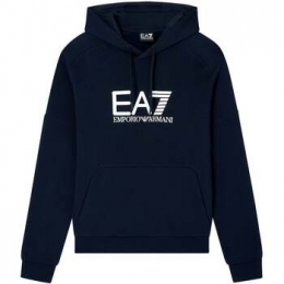 SweaterEa7EmporioArmaniVisibilityCottonHoodieNavyWhite