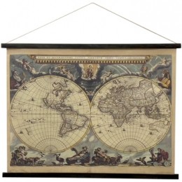 SchilderijenSignesGrimaltWereldkaartOprolbaarCanvas