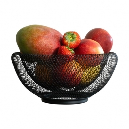 QUVIOFruitschaalmetaalmesh-Zwart