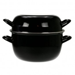CosyTrendyMosselpan-Zwart-24cm5liter