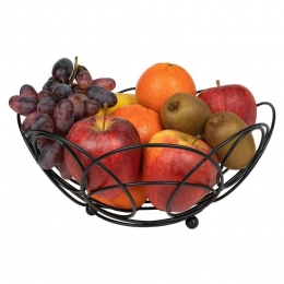 QUIVOFruitschaalmetaalrond-Zwart