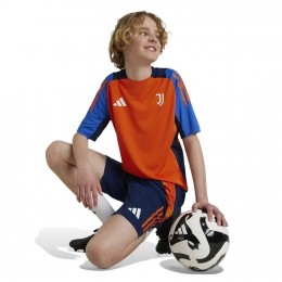 adidasJuventusTrainingsshirt2024-2025KidsOranjeBlauwWit
