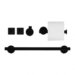 QUVIOBadkameraccessoiresset-5delig-RVS-Zwart