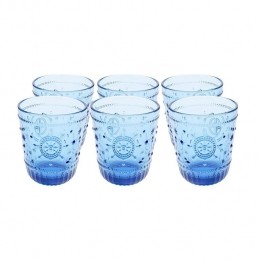 KareDesignGreeceWaterglazenblauw6st