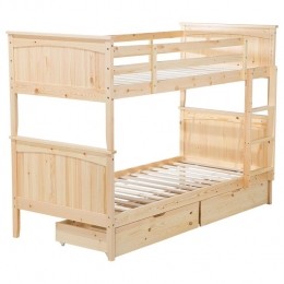 Beliani-ALBON-Stapelbedopbergruimte-Lichthout-90x200cm-Dennenhout