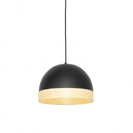 QAZQAOostersehanglampzwartmetrotan30cm-MagnaRotan