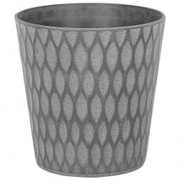 Beliani-LAVRIO-Plantenbak-Donkergrijs-35cm-Klei-vezelmengsel