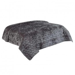UniqueLiving-BedspreiPeggy170x220cmdarkgrey