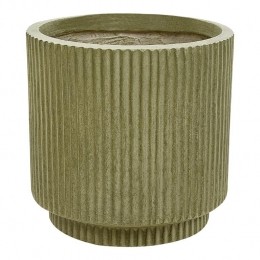 Beliani-DARIA-Bloempot-24x24x24cm-Groen-Kleivezels