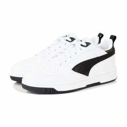 PUMAReboundV6LowSneakersKidsWitZwartWit