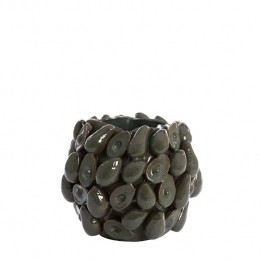 LightlivingVaasdeco36x355x315cmAVOCADOkeramiekbruingroen