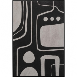 KareDesignArtisticSchilderij73x113cmzwart