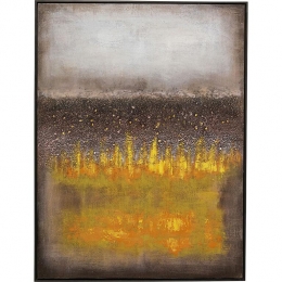 KareDesignVistaSchilderij90x120cmgeel