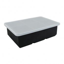 KrumbleIjsblokjesvorm-6ijsblokken-Silicoon-Zwart