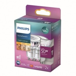 PhilipsLEDSpotSceneSwitch-50W-GU10-warmwitlicht-2stuks
