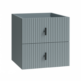 MueblesRayaonderkastribbelfront60cmmet2softcloseladesblauwgrijs