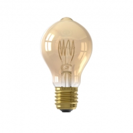 LEDvolglasFlexFilamentStandaardlamp220-240V38W250lmE27A60DRGoud2100KDimbaar-Calex