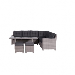 Bluebirdlounge-diningset-5-delig-links-grey-reflexblack