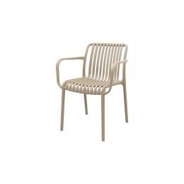 VDGStripestapelbaretuinstoel-Taupe