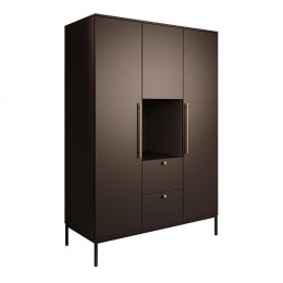 MeubellaKledingkastLagos-Zwart-135cm