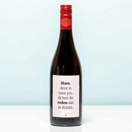 WijnflesJijbentderedendatzedrinkt-RoodMerlot