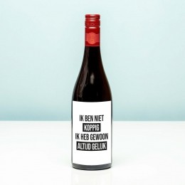 WijnflesIkbennietkoppig-RoodMerlot
