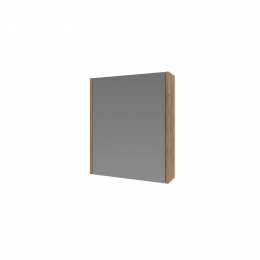 SpiegelkastProlineComfortMetHoutenDeur50x14x60cmWhiskyOak