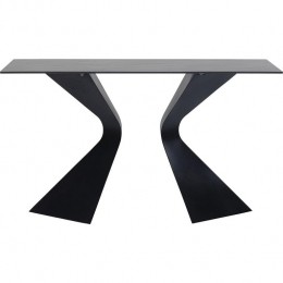 KareDesignGloriaconsolekeramiekzwart140x45cm