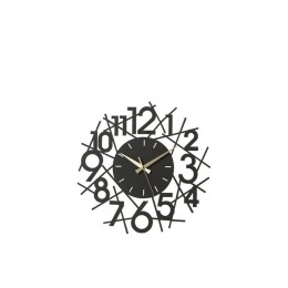 J-LineklokCijfersklok-metaal-zwart-48cm