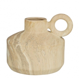 MicaDecorationsTrentinoVaas-L32xB28xH27cm-Beige