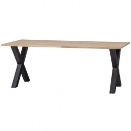 WOOODTabloTafelmetAlkmaarPoot-Eiken-75x200x90