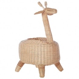 Beliani-HAINAN-Mand-Lichthout-Rotan